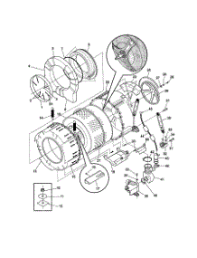Tub And Motor parts for Kenmore Washer 417.39022891 (41739022891, 417 39022891) from AppliancePartsPros.com