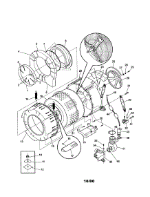 Tub parts for Kenmore Washer 417.40032990 (41740032990, 417 40032990) from AppliancePartsPros.com