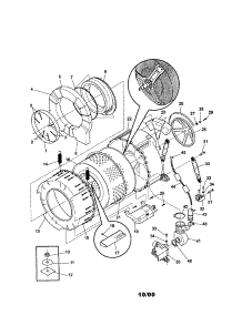 Tub parts for Kenmore Washer 417.40042990 (41740042990, 417 40042990) from AppliancePartsPros.com