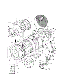 Tub parts for Kenmore Washer 417.40052990 (41740052990, 417 40052990) from AppliancePartsPros.com