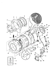 Tub / Motor parts for Kenmore Washer 417.40142000 (41740142000, 417 40142000) from AppliancePartsPros.com