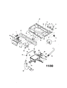 Control Panel parts for Kenmore Washer 417.41042000 (41741042000, 417 41042000) from AppliancePartsPros.com