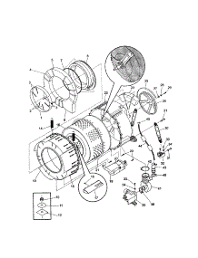 Tub parts for Kenmore Washer 417.41052000 (41741052000, 417 41052000) from AppliancePartsPros.com