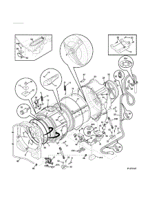 Motor / Tub parts for Kenmore Washer 417.41100000 (41741100000, 417 41100000) from AppliancePartsPros.com