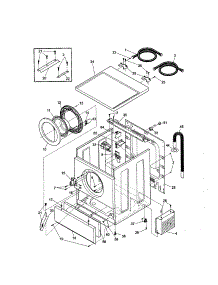 Panels / Hoses parts for Kenmore Washer 417.41142000 (41741142000, 417 41142000) from AppliancePartsPros.com