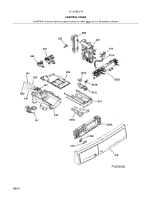 Control Panel parts for Kenmore Washer 417.41942711 (41741942711, 417 41942711) from AppliancePartsPros.com