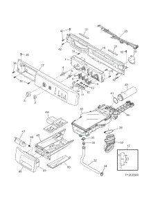 Control Panel parts for Kenmore Washer 417.44052401 (41744052401, 417 44052401) from AppliancePartsPros.com