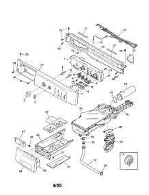 Control Panel parts for Kenmore Washer 417.44052500 (41744052500, 417 44052500) from AppliancePartsPros.com