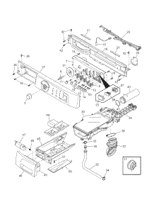 Control Panel parts for Kenmore Washer 417.44082400 (41744082400, 417 44082400) from AppliancePartsPros.com