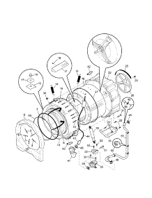 Motor / Tub parts for Kenmore Washer 417.44082500 (41744082500, 417 44082500) from AppliancePartsPros.com