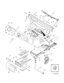 Control Panel parts for Kenmore Washer 417.44092500 (41744092500, 417 44092500) from AppliancePartsPros.com