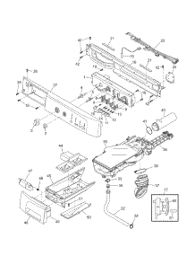 Control Panel parts for Kenmore Washer 417.44252500 (41744252500, 417 44252500) from AppliancePartsPros.com