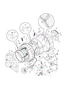 Motor / Tub parts for Kenmore Washer 417.48112700 (41748112700, 417 48112700) from AppliancePartsPros.com