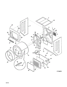 Upper Cabinet / Drum Heater parts for Kenmore Washer Dryer Combo 417.71712510 (41771712510, 417 71712510) from AppliancePartsPros.com