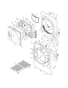 Front Panel / Lint Filter parts for Kenmore Dryer 417.81102002 (41781102002, 417 81102002) from AppliancePartsPros.com