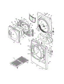Front Panel / Lint Filter parts for Kenmore Dryer 417.81102003 (41781102003, 417 81102003) from AppliancePartsPros.com