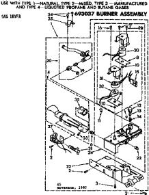 Burner Assembly parts for Kenmore Dryer 110.87379200 (11087379200, 110 87379200) from AppliancePartsPros.com