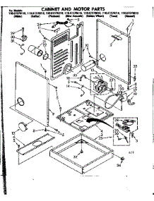 Cabinet And Motor Parts parts for Sears Dryer 11087379310 from AppliancePartsPros.com