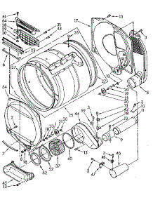 Upper And Lower Bulkhead parts for Kenmore Dryer 110.87402110 (11087402110, 110 87402110) from AppliancePartsPros.com