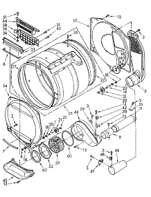 Upper And Lower Bulkhead parts for Kenmore Dryer 110.87402800 (11087402800, 110 87402800) from AppliancePartsPros.com