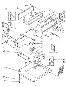 Top And Console parts for Kenmore Dryer 110.87405130 (11087405130, 110 87405130) from AppliancePartsPros.com