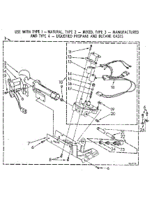 Burner Assembly parts for Kenmore Dryer 110.87405130 (11087405130, 110 87405130) from AppliancePartsPros.com