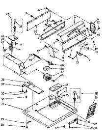 Top And Console Parts parts for Kenmore Dryer 110.87405800 (11087405800, 110 87405800) from AppliancePartsPros.com