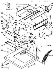 Top And Console parts for Kenmore Dryer 110.87405840 (11087405840, 110 87405840) from AppliancePartsPros.com