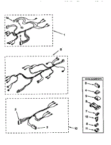 Wiring Harness parts for Kenmore Dryer 110.87405850 (11087405850, 110 87405850) from AppliancePartsPros.com