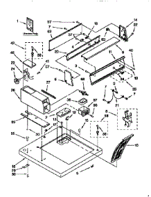 Top And Console parts for Kenmore Dryer 110.87405860 (11087405860, 110 87405860) from AppliancePartsPros.com