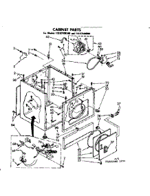Cabinet Parts parts for Sears Dryer 11087406100 from AppliancePartsPros.com