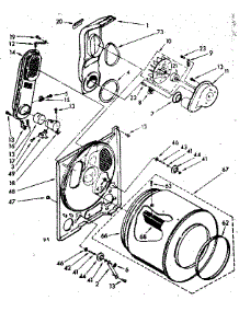 Bulkhead Parts parts for Kenmore Dryer 110.87406150 (11087406150, 110 87406150) from AppliancePartsPros.com