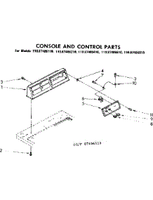 Console And Control Parts parts for Sears Dryer 11087406610 from AppliancePartsPros.com
