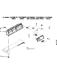 Console And Control Parts parts for Sears Dryer 11087406840 from AppliancePartsPros.com