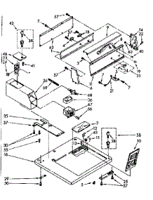 Top And Console Parts parts for Kenmore Dryer 110.87407100 (11087407100, 110 87407100) from AppliancePartsPros.com