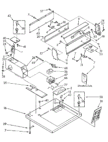 Top And Console parts for Kenmore Dryer 110.87407130 (11087407130, 110 87407130) from AppliancePartsPros.com