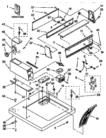 Top And Console parts for Kenmore Dryer 110.87407150 (11087407150, 110 87407150) from AppliancePartsPros.com
