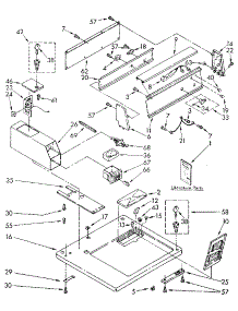 Top And Console Parts parts for Kenmore Dryer 110.87407810 (11087407810, 110 87407810) from AppliancePartsPros.com