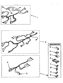 Wiring Harness parts for Kenmore Dryer 110.87407850 (11087407850, 110 87407850) from AppliancePartsPros.com
