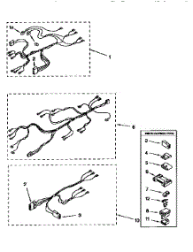 Wiring Harness parts for Kenmore Dryer 110.87407860 (11087407860, 110 87407860) from AppliancePartsPros.com