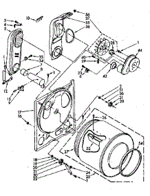 Bulkhead parts for Kenmore Dryer 110.87427110 (11087427110, 110 87427110) from AppliancePartsPros.com