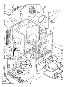 Cabinet Parts parts for Kenmore Dryer 110.87427800 (11087427800, 110 87427800) from AppliancePartsPros.com