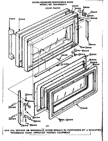 Door Parts parts for Kenmore Microwave 564.8568410 (5648568410, 564 8568410) from AppliancePartsPros.com