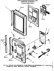 Control Panel Parts parts for Kenmore Microwave 564.8568410 (5648568410, 564 8568410) from AppliancePartsPros.com