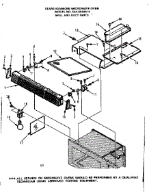 Grill And Duct Parts parts for Kenmore Microwave 564.8568410 (5648568410, 564 8568410) from AppliancePartsPros.com