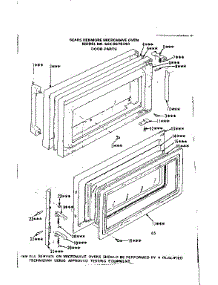 Door Parts parts for Kenmore Microwave 564.8578310 (5648578310, 564 8578310) from AppliancePartsPros.com