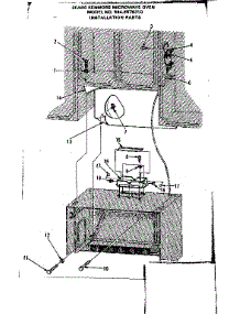 Installation Parts parts for Kenmore Microwave 564.8578310 (5648578310, 564 8578310) from AppliancePartsPros.com
