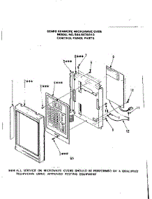 Control Panel Parts parts for Kenmore Microwave 564.8578310 (5648578310, 564 8578310) from AppliancePartsPros.com