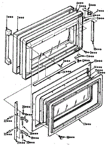Door Parts parts for Kenmore Microwave 564.8598610 (5648598610, 564 8598610) from AppliancePartsPros.com