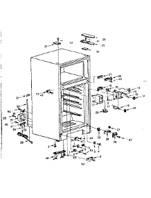 Cabinet Parts parts for Kenmore Refrigerator 564.8600180 (5648600180, 564 8600180) from AppliancePartsPros.com